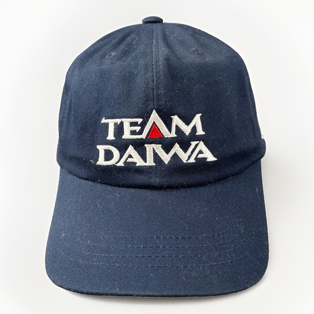 Vintage 90s Official Team Daiwa Hat Golf Gear Blue Adjustable Strap - Nice!
